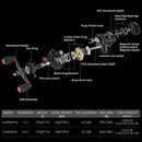 Marvex SLARDAR Baitcasting Reel – High-Speed Precision (7.0:1 / 8.0:1)