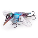 Marvex Fishing™ Topwater Bird Popper Lure 80mm 12g – Floating Hard Bait with Metal Blade Wings