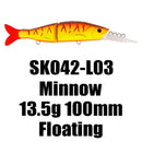 Marvex SK042 Jointed Minnow Lure – Floating Action (100mm / 13.5g)