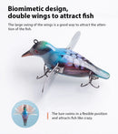 Marvex Fishing™ Topwater Bird Popper Lure 80mm 12g – Floating Hard Bait with Metal Blade Wings
