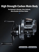 Leydun Usopp Ultralight Baitcasting Reel 7.6:1 Gear Ratio – 125g Carbon Baitcaster | 4.5kg Max Drag