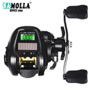 Marvex Smart Baitcasting Reel – LED Display, Solar & USB Charging 7.2:1