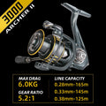 Marvex ARCHER II Spinning Reel – Precision Power (5.2:1 / 4.9:1)