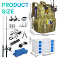 Marvex Fishing Arctic Trek Pro™ – 45L Fishing Backpack Cooler with Rod Holders & Rain Cover