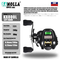 Marvex Smart Baitcasting Reel – LED Display, Solar & USB Charging 7.2:1