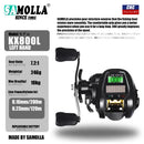 Marvex Smart Baitcasting Reel – LED Display, Solar & USB Charging 7.2:1