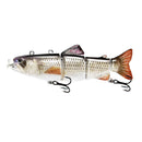 Marvex Fishing Electric LED Swimbait Lure – Rechargeable 4-Segment Robotic Crankbait Wobbler