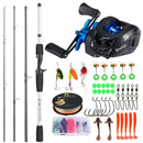 Marvex Baitcasting Combo – Carbon Fiber Rod & Reel Kit for Bass Fishing