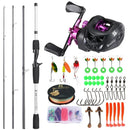 Marvex Baitcasting Combo – Carbon Fiber Rod & Reel Kit for Bass Fishing