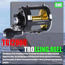 Marvex OceanForce Pro 30KG Saltwater Jigging Reel – Full Aluminum Body Trolling Fishing Reel for Boat Fishing