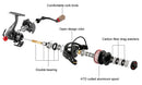Marvex MORPH2000 Spinning Reel – Carbon Fiber Performance (5.2:1)