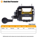 Marvex OceanForce Pro 30KG Saltwater Jigging Reel – Full Aluminum Body Trolling Fishing Reel for Boat Fishing