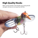 Marvex Fishing™ Topwater Bird Popper Lure 80mm 12g – Floating Hard Bait with Metal Blade Wings