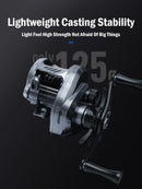 Leydun Usopp Ultralight Baitcasting Reel 7.6:1 Gear Ratio – 125g Carbon Baitcaster | 4.5kg Max Drag
