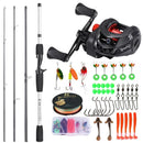Marvex Baitcasting Combo – Carbon Fiber Rod & Reel Kit for Bass Fishing