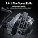 Leydun Usopp Ultralight Baitcasting Reel 7.6:1 Gear Ratio – 125g Carbon Baitcaster | 4.5kg Max Drag