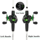 Marvex Baitcasting Combo – Carbon Fiber Rod & Reel Kit for Bass Fishing