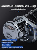 Leydun Usopp Ultralight Baitcasting Reel 7.6:1 Gear Ratio – 125g Carbon Baitcaster | 4.5kg Max Drag