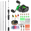 Marvex Baitcasting Combo – Carbon Fiber Rod & Reel Kit for Bass Fishing